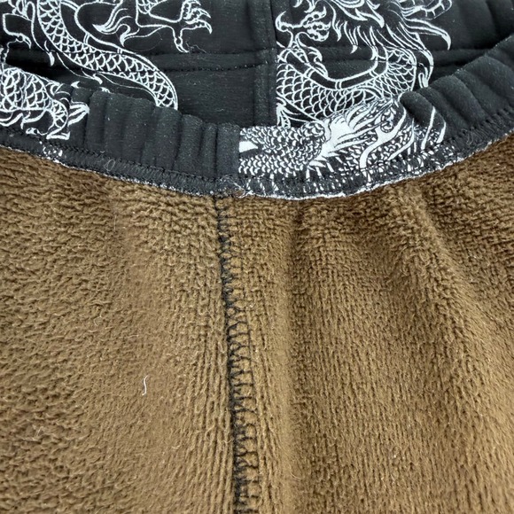 AE Just Cozy Dragon Print Fleece Lined Leggings Y2K Goth Grunge Womens Sz XS/S - Picture 6 of 8